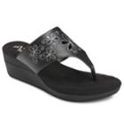 A2 By Aerosoles Air Flow Women's Wedge Sandals, Size: Medium (7.5), Black