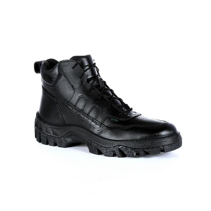 Rocky Postal Tmc Men's Water Resistant Work Boots, Size: Medium (7.5), Black