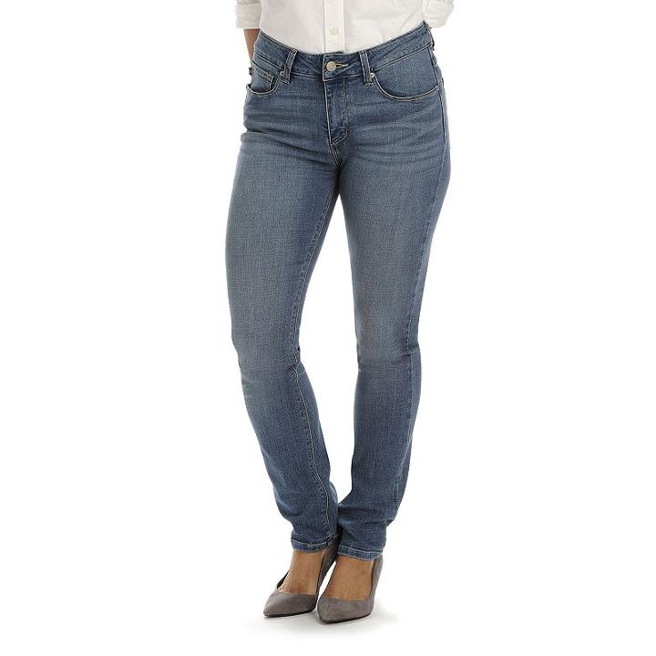 Petite Lee Faith Modern Fit Skinny Dream Jeans, Women's, Size: 14 Petite, Dark Blue