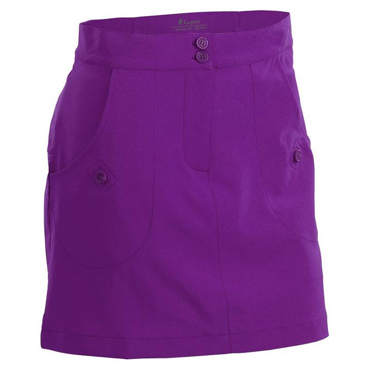 Women's Nancy Lopez Charming Golf Skort, Size: 2, Purple