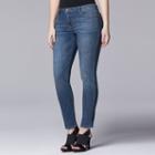 Plus Size Simply Vera Vera Wang Skinny Jeans, Women's, Size: 25 - Regular, Blue