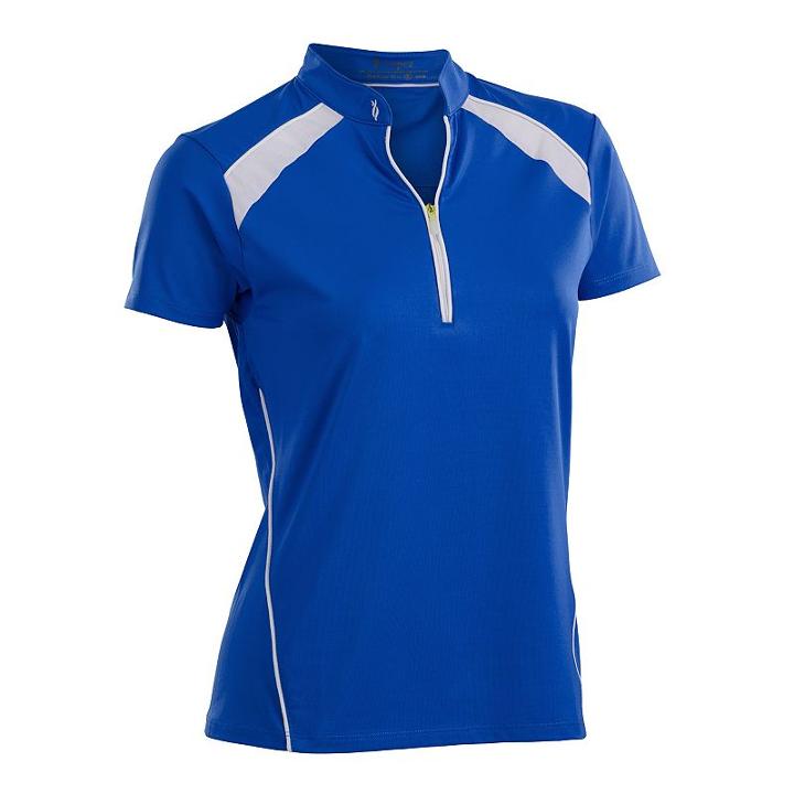 Women's Nancy Lopez Sporty Short Sleeve Golf Polo, Size: Small, Blue