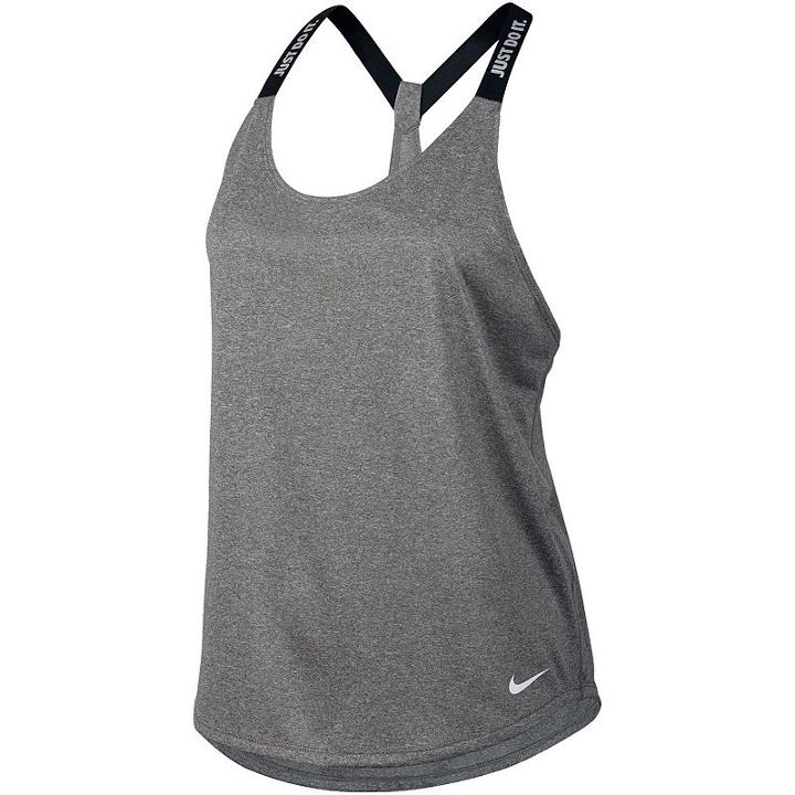 Women's Nike Elastic Straps Graphic Tank Top, Size: Large, Grey Other