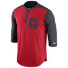 Men's Nike Rutgers Scarlet Knights Dri-fit Touch Henley, Size: Small, Ovrfl Oth
