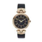 Armitron Women's Leather Watch - 75/5338bkgpbk, Size: Small, Black
