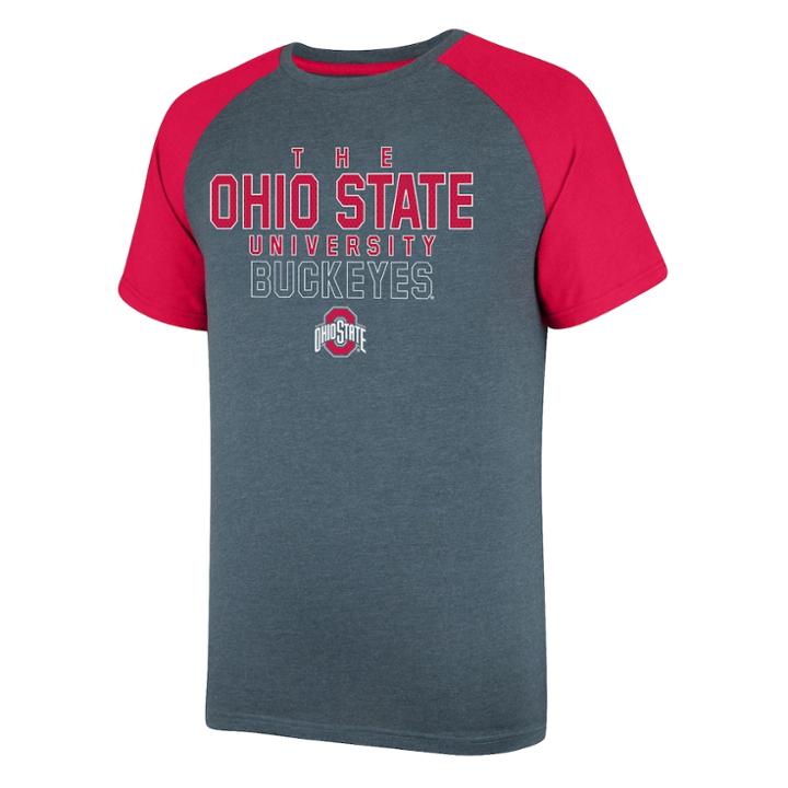 Men's Ohio State Buckeyes Slugger Tee, Size: Small, Oxford