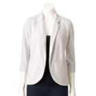 Women's Lc Lauren Conrad Ponte Open Front Blazer, Size: 14, Light Grey