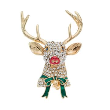 Napier Reindeer Pin, Women's, Multicolor