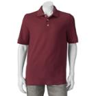 Men's Croft & Barrow&reg; Performance Pocket Pique Polo, Size: Xxl, Dark Red