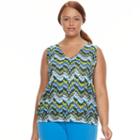 Plus Size Soybu Reversible Bar-back Tank, Women's, Size: 3xl, Blue Other