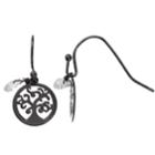 Lc Lauren Conrad Filigree Scary Tree Drop Earrings, Women's, Black