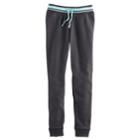 Girls Plus Size So&reg; Metallic Jogger Pants, Size: 12 1/2, Turquoise/blue (turq/aqua)