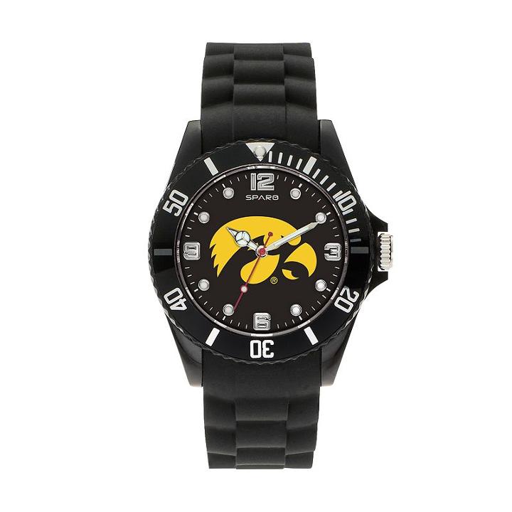 Sparo Men's Spirit Iowa Hawkeyes Watch, Black