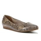 Lifestride Qute Women's Pointed Ballet Flats, Size: Medium (6.5), Lt Brown