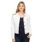 Women's Izod Jean Jacket, Size: Medium, White