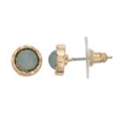 Lc Lauren Conrad Nickel Free Blue Simulated Stone Gold Tone Stud Earrings, Women's