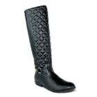 Olivia Miller Elsa Women's Quilted Riding Boots, Girl's, Size: 11, Black