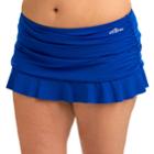 Women's Dolfin Aquashape Hip Minimizer Ruched Skirtini Bottoms, Size: Medium, Brt Blue