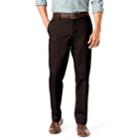 Men's Dockers&reg; Signature Khaki Lux Straight-fit Stretch Pants D2, Size: 40x32, Dark Brown