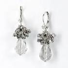 Simply Vera Vera Wang Two Tone Cluster Drop Earrings, Women's, White