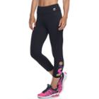 Women's Fila Sport&reg; Strappy Hem Capri Leggings, Size: Xl, Black