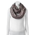 Apt 9&reg; Floral Sketch Foil Infinity Scarf, Women's, Med Beige