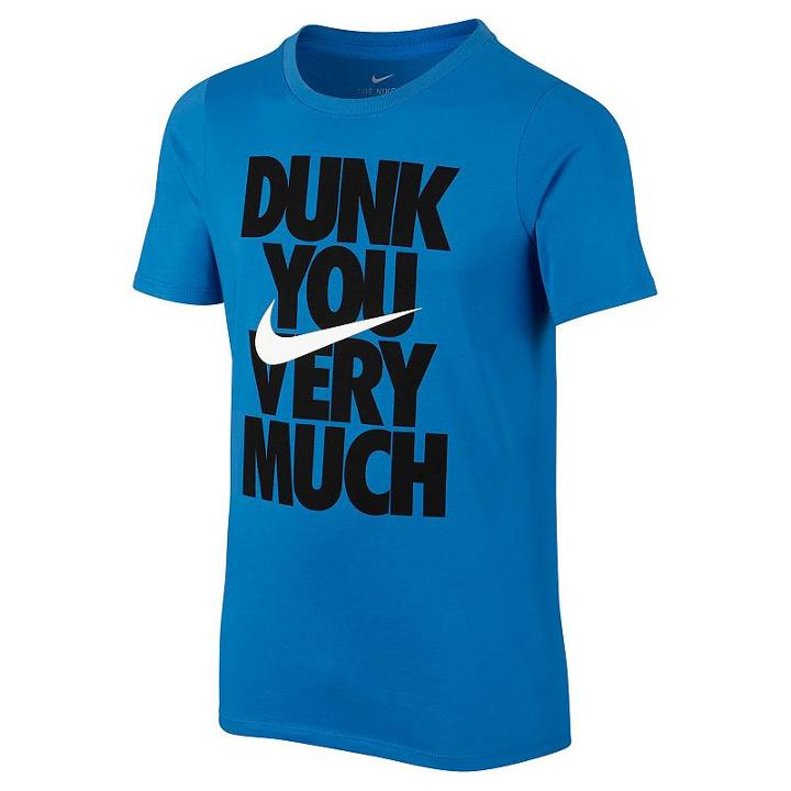 Boys 8-20 Nike Dunk You Very Much Tee, Boy's, Size: Small, Brt Blue