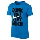 Boys 8-20 Nike Dunk You Very Much Tee, Boy's, Size: Small, Brt Blue