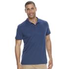 Men's Apt. 9&reg; Modern-fit Birdseye Stretch Polo, Size: Medium, Blue (navy)