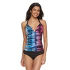 Women's Apt. 9&reg; Printed Macram Tankini Top, Size: Medium, Ovrfl Oth