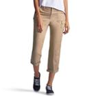Petite Lee Carsen Relaxed Fit Twill Capris, Women's, Size: 10 Petite, Lt Beige