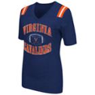 Women's Campus Heritage Virginia Cavaliers Distressed Artistic Tee, Size: Large, Blue (navy)