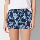 Women's Sonoma Goods For Life&trade; Print Jersey Knit Shorts, Size: Large, Dark Blue