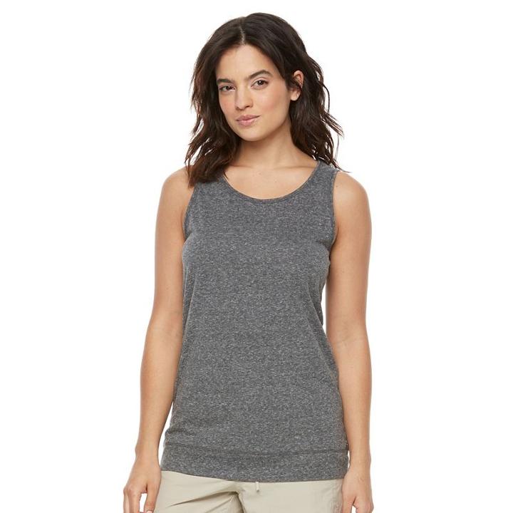 Women's Columbia Marbledale Keyhole Tank, Size: Xl, Grey (charcoal)