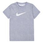 Boys 4-7 Nike Blacktop Speckled Swoosh Logo Graphic Tee, Size: 6, Light Grey