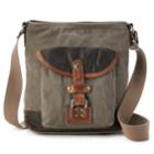 The Same Direction Tapa Two-tone Canvas Crossbody Bag, Women's, Med Grey