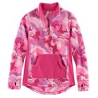 Girls 4-16 Cuddl Duds 1/4-zip Fleece Pullover, Size: 4-5, Light Pink
