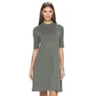 Women's Apt. 9&reg; Mockneck A-line Dress, Size: Large, Green