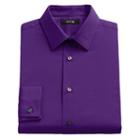 Men's Apt. 9&reg; Slim-fit Solid Stretch Dress Shirt, Size: 15.5-32/33, Med Purple