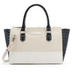 Adrienne Landau Ibiza Bower Leather Tote, Women's, White