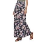 Juniors' Joe B Cinched Waist Floral Maxi Skirt, Teens, Size: Xs, Blue