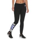 Women's Nike Just Do It Graphic Leggings, Size: Large, Grey (charcoal)