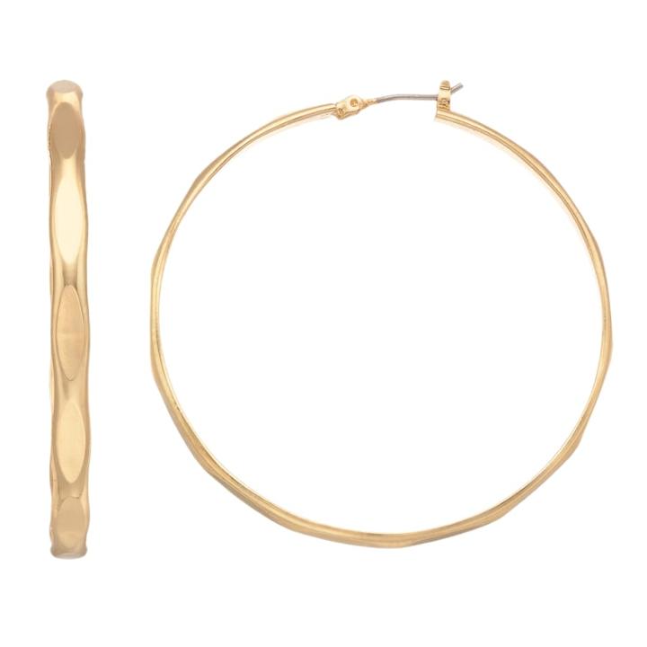 Napier Brushed Hoop Earrings, Women's, Gold