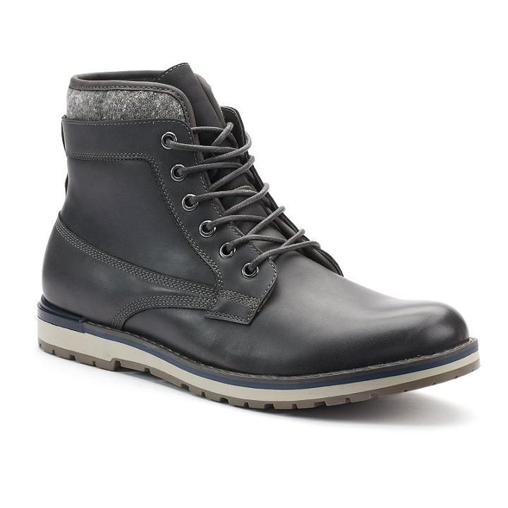 Sonoma Goods For Life&trade; Watkins Men's Casual Boots, Size: 8.5, Grey