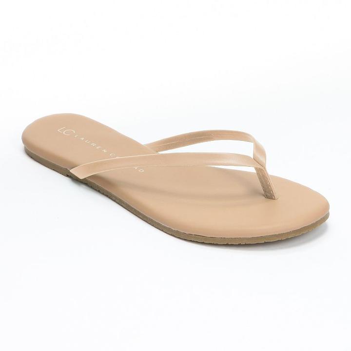 Lc Lauren Conrad Women's Flip-flops, Size: 9, Lt Beige