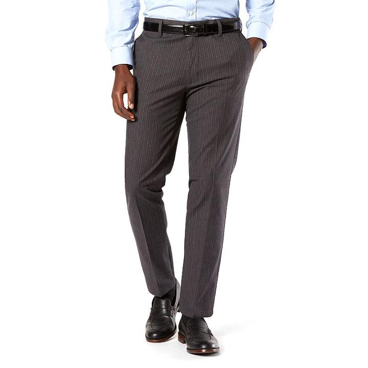 Men's Dockers&reg; Slim Tapered Fit Signature Stretch Khaki Pants, Size: 31x30, Dark Grey