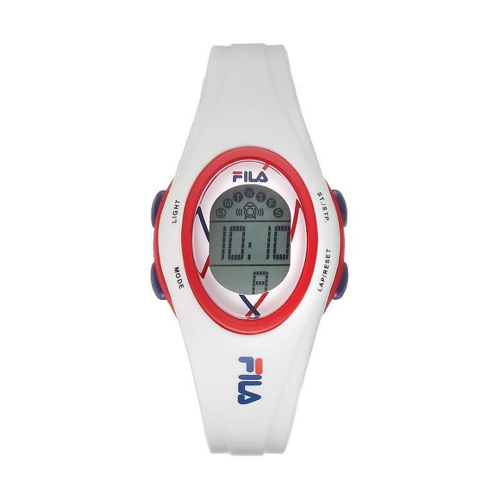 Fila&reg; Unisex Sport Digital Chronograph Watch, White