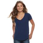Juniors' So&reg; Perfect Tee, Teens, Size: Large, Dark Blue