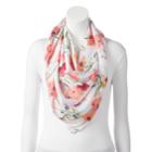 Women's Dana Buchman All-over Floral Square Scarf, White Multi