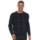 Men's Croft & Barrow&reg; Classic-fit Crewneck Sweater, Size: Medium, Blue Other